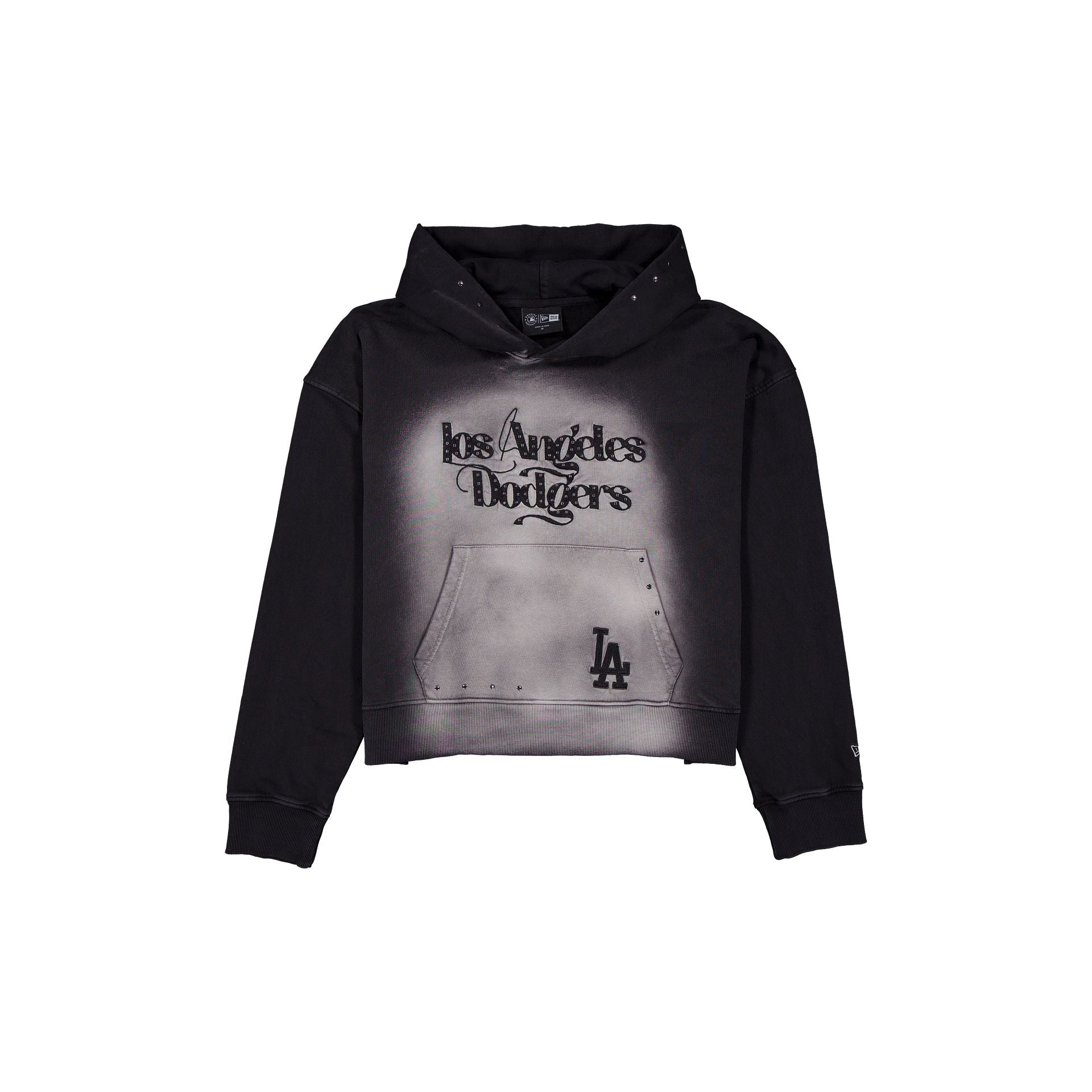 Los Angeles Dodgers Trend Sun Fade Studded Women's Hoodie