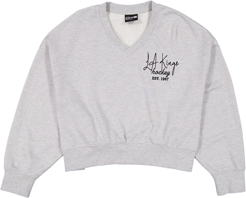 Los Angeles Kings Glam Game Women's Oversized Glittery Crewneck