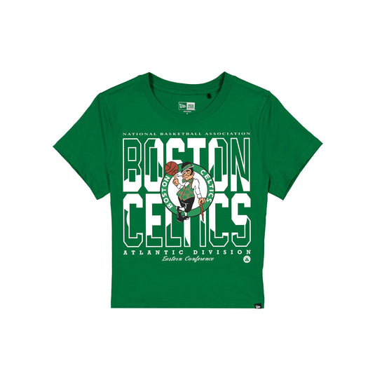 Boston Celtics Leisure Women's Shrunken Cropped T-Shirt - New Era Cap