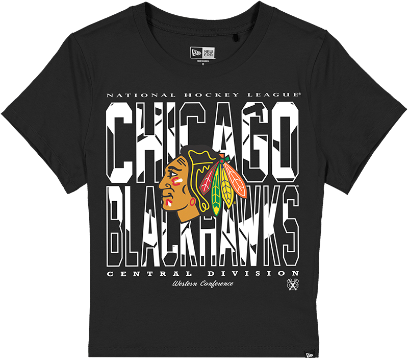 Chicago Blackhawks Leisure Women's Shrunken Cropped T-Shirt