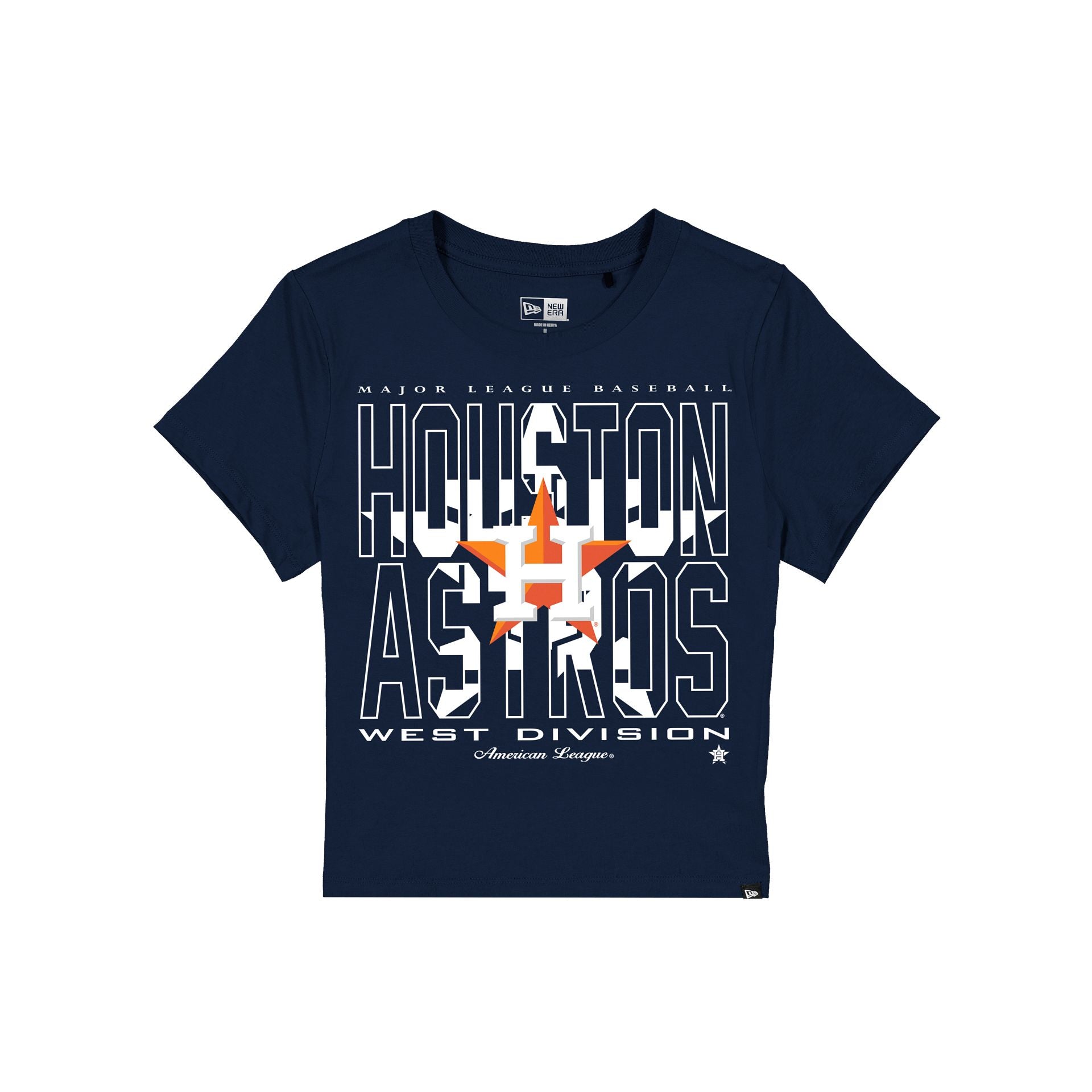 Houston Astros Leisure Women's Shrunken Cropped T-Shirt