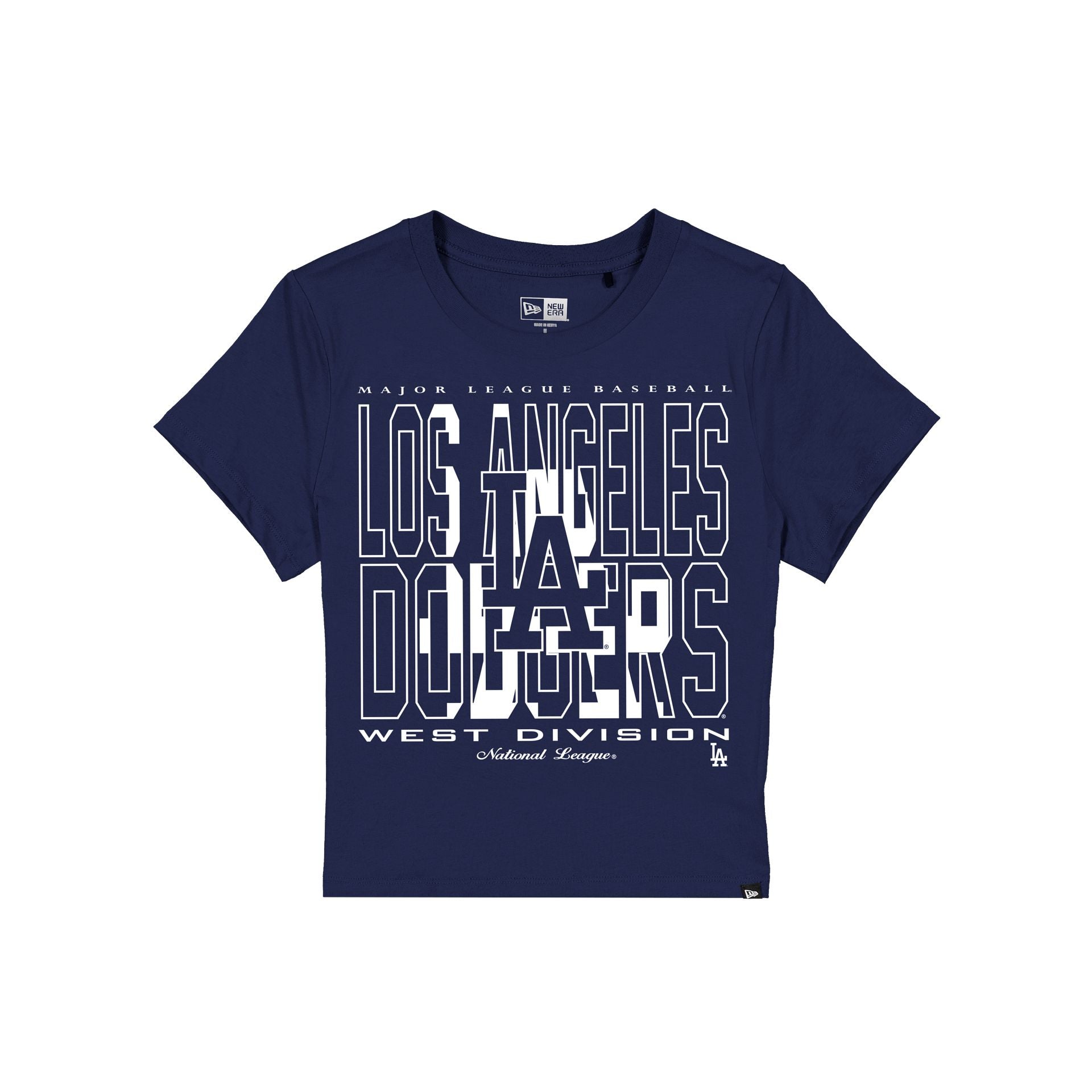 Los Angeles Dodgers Leisure Women's Shrunken Cropped T-Shirt