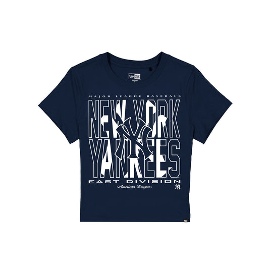 New York Yankees Leisure Women's Shrunken Cropped T-Shirt - New Era Cap