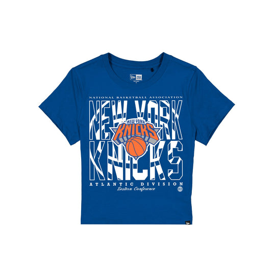 New York Knicks Leisure Women's Shrunken Cropped T-Shirt - New Era Cap