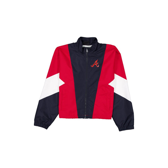 Atlanta Braves Leisure Women's Full-Zip Windbreaker - New Era Cap