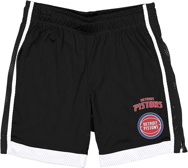 Detroit Pistons Black Summer Shorts