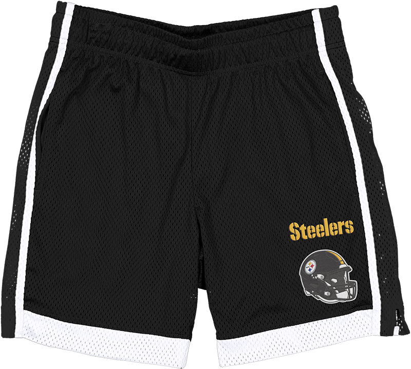 Pittsburgh Steelers Black Summer Shorts