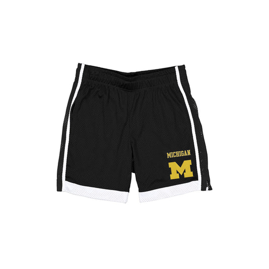 Michigan Wolverines Black Summer Shorts - New Era Cap