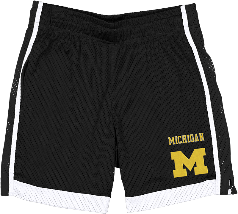 Michigan Wolverines Black Summer Shorts
