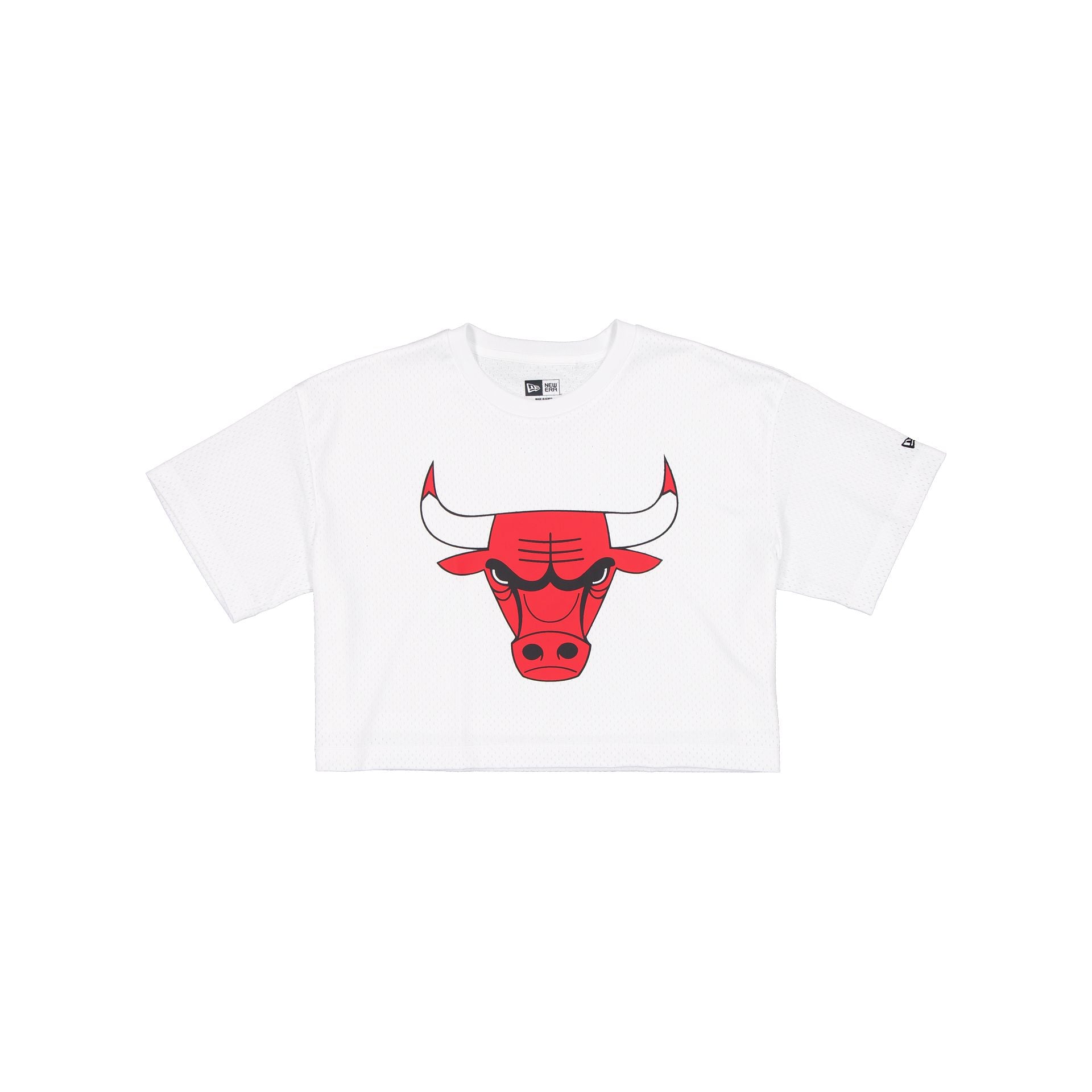 Chicago Bulls Summer Women's White Cropped Jersey T-Shirt
