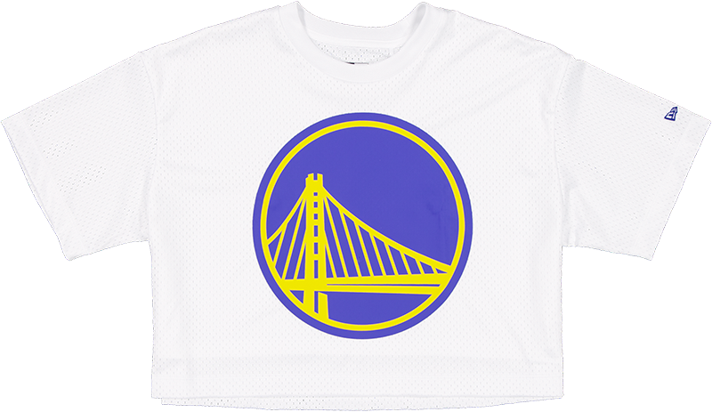 Golden State Warriors Summer Women's White Cropped Jersey T-Shirt