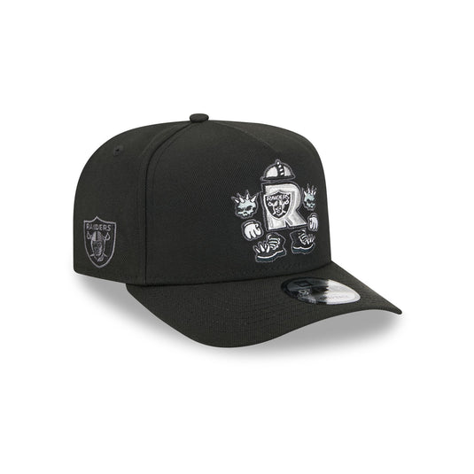 Las Vegas Raiders Cartoon 9FIFTY A-Frame Snapback Hat - New Era Cap