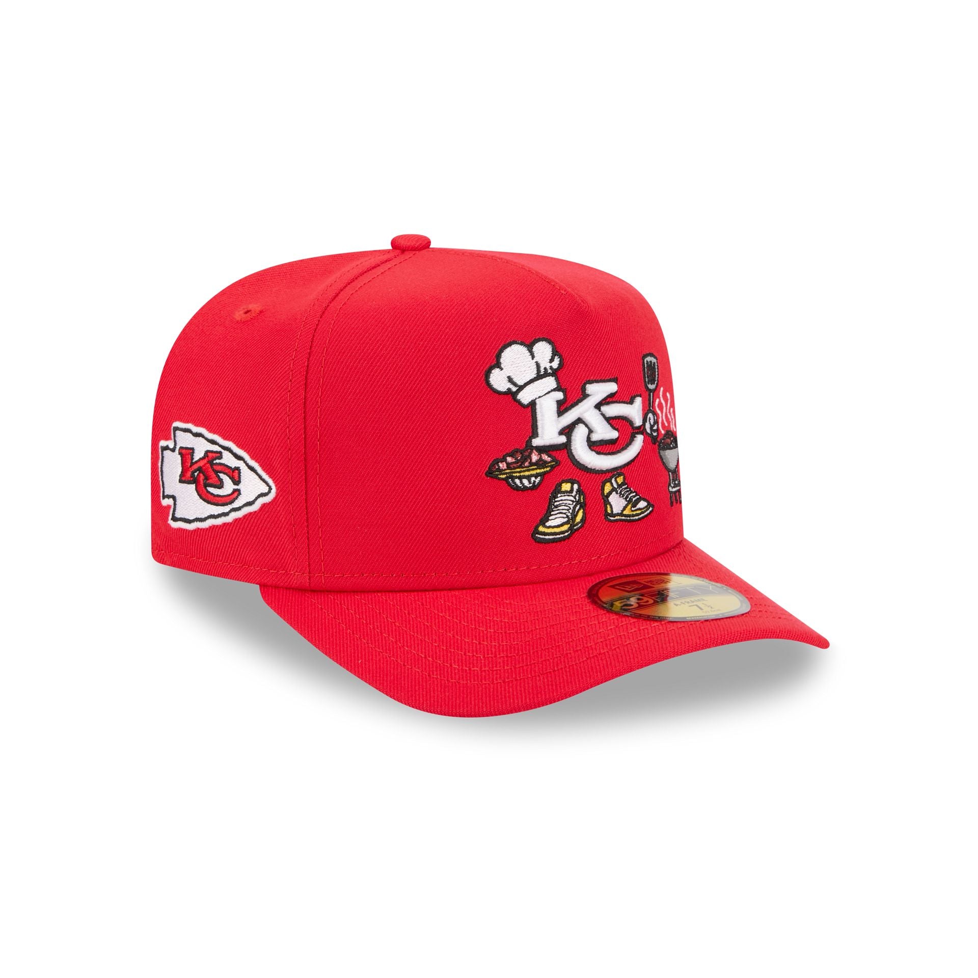 Kansas City Chiefs Cartoon 59FIFTY A-Frame Fitted Hat