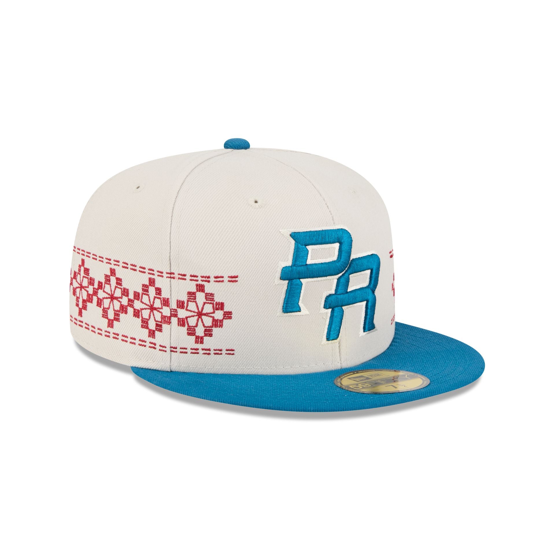 Puerto Rico Latin Embroidery 59FIFTY Fitted Hat