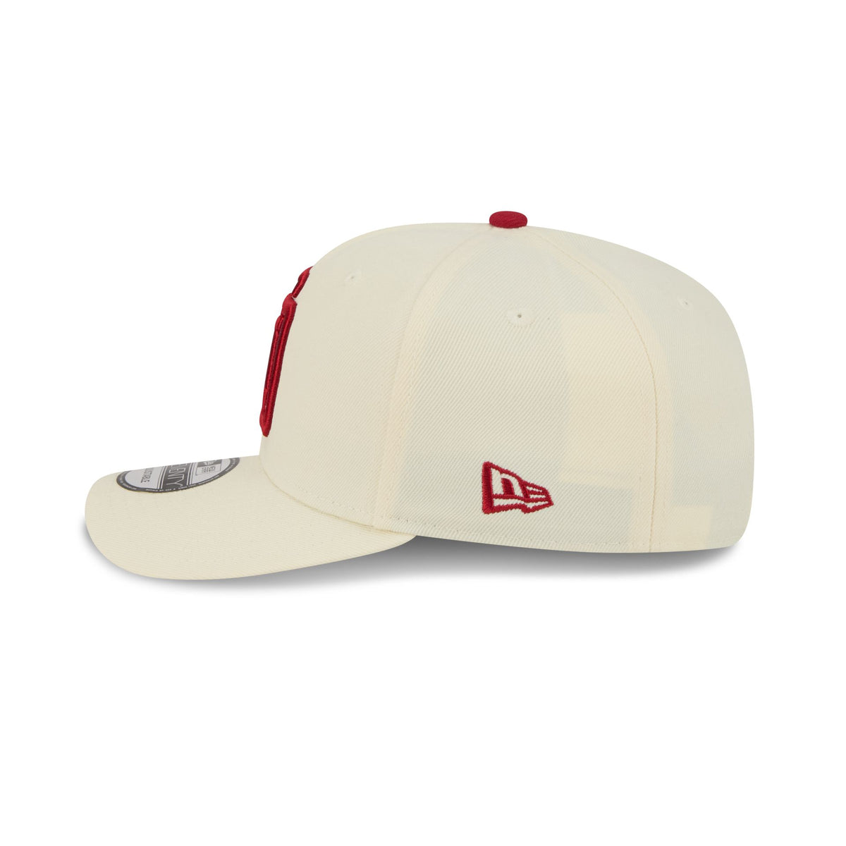 NWT Tremble White Cap with Red Embroidery Embroidered  main image 3