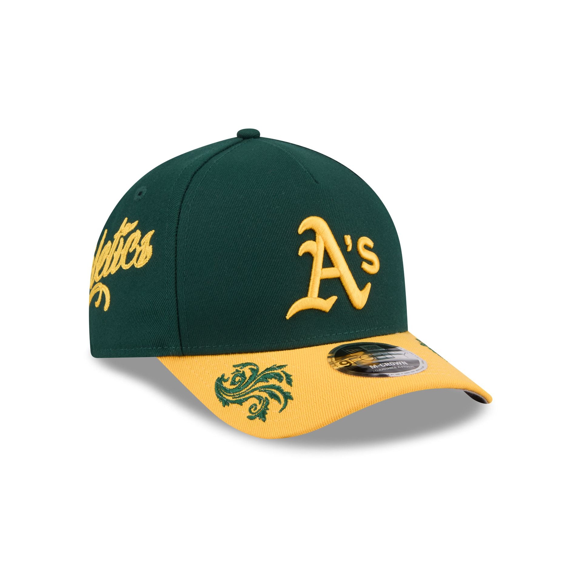 Athletics Script 9FORTY M-Crown A-Frame Snapback Hat