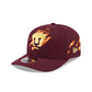 Pumas Flames 9SEVENTY Stretch-Snap Hat