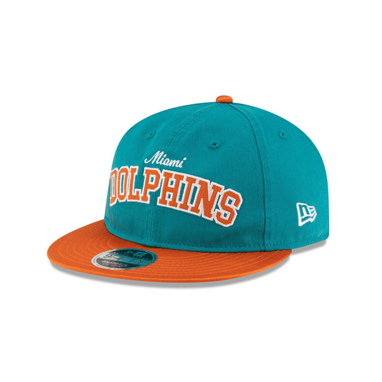 Miami Dolphins International Games Series Historic Retro Crown 9FIFTY Snapback Hat - New Era Cap