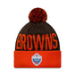 Cleveland Browns London Game Team Pom Knit Hat
