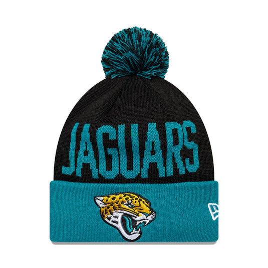 Jacksonville Jaguars London Game Team Pom Knit Hat - New Era Cap
