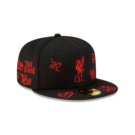 Liverpool FC Scribble 59FIFTY Fitted Hat - New Era Cap