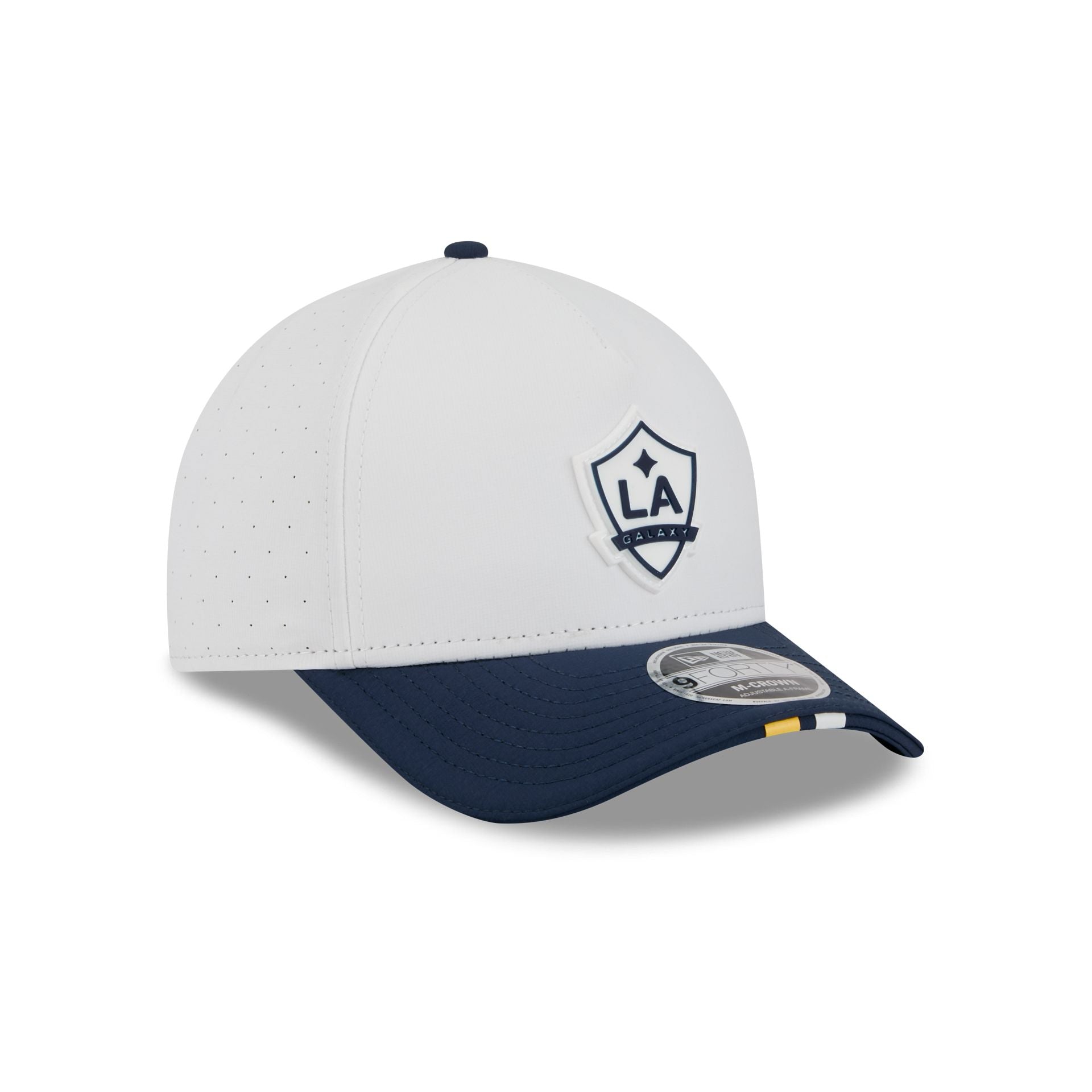 LA Galaxy 2026 MLS Kickoff 9FORTY M-Crown A-Frame Snapback Hat