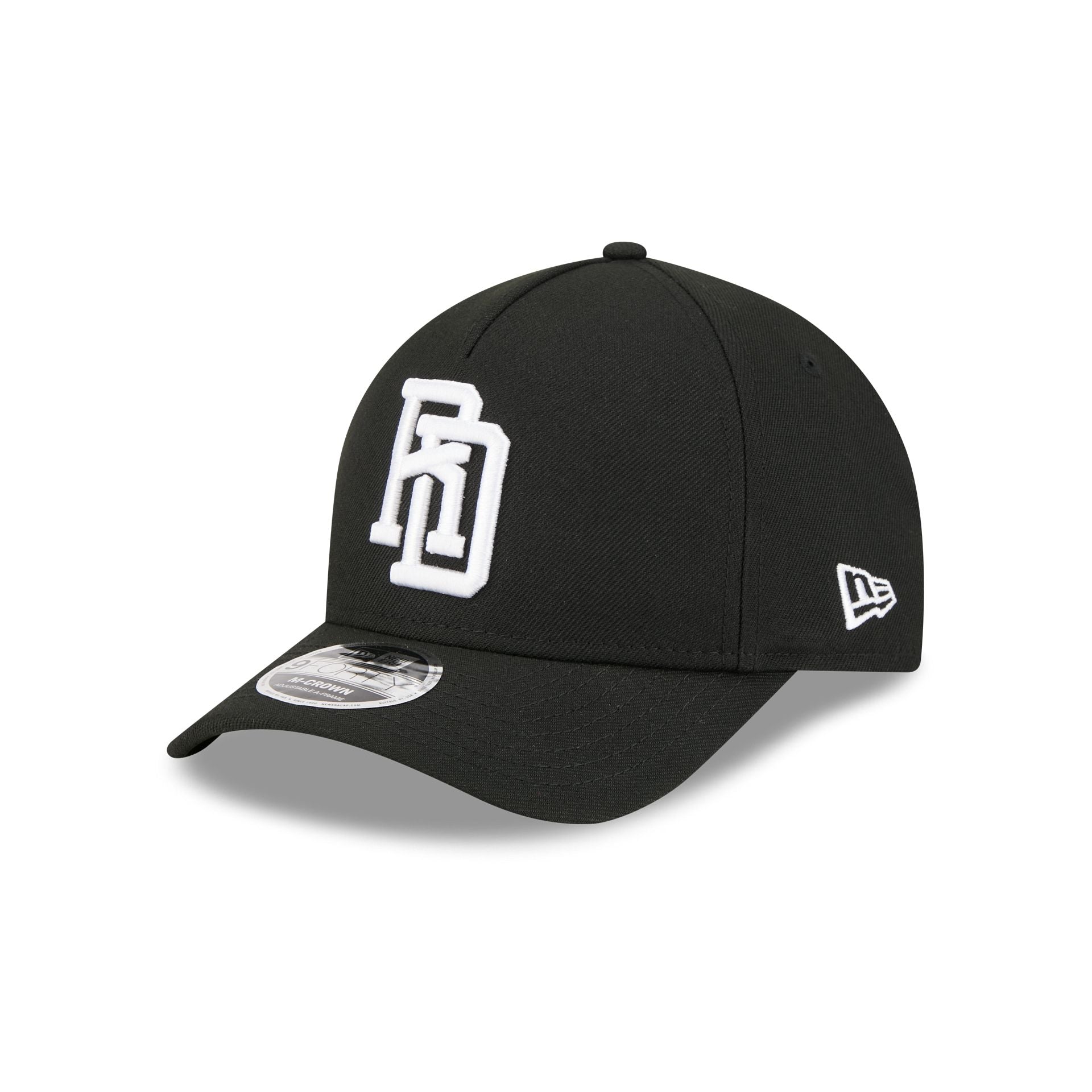 Dominican Republic World Baseball Classic Black and White 9FORTY M-Crown A-Frame Snapback Hat