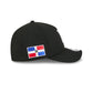 Dominican Republic World Baseball Classic Black and White 9FORTY M-Crown A-Frame Snapback Hat