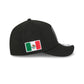 Mexico World Baseball Classic Black and White 9FORTY M-Crown A-Frame Snapback Hat