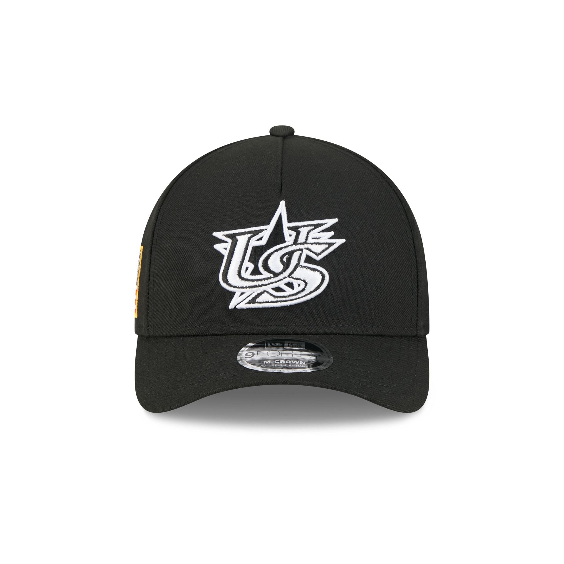 USA World Baseball Classic Black and White 9FORTY M-Crown A-Frame Snapback Hat