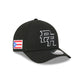 Puerto Rico World Baseball Classic Black and White 9FORTY M-Crown A-Frame Snapback Hat