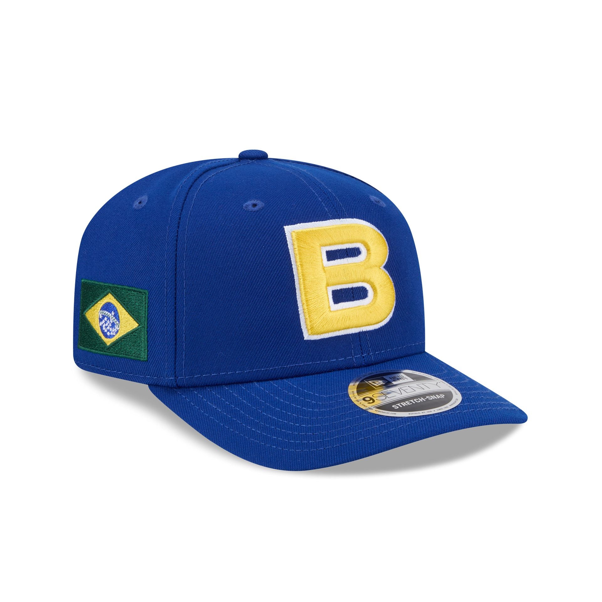 2026 World Baseball Classic Brazil 9SEVENTY Stretch-Snap Hat – New