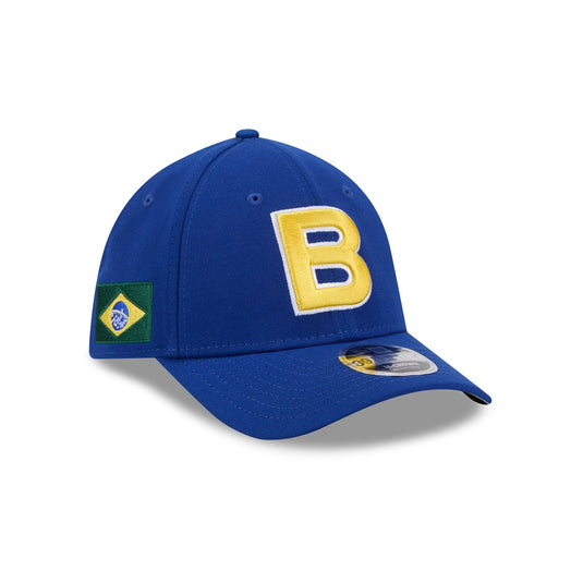 2026 World Baseball Classic Brazil 39THIRTY M-Crown Stretch Fit Hat - New Era Cap