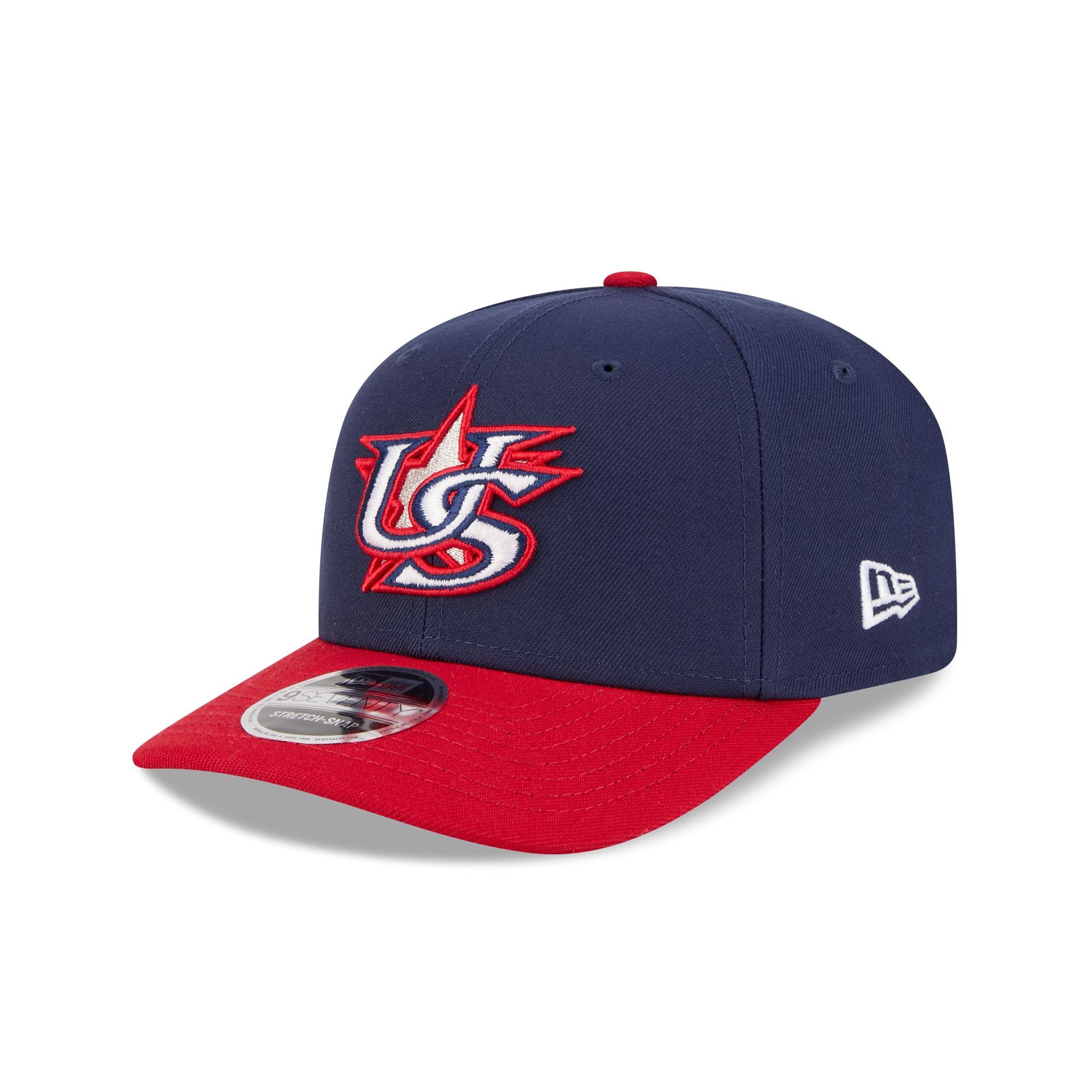 2026 World Baseball Classic USA 9SEVENTY Stretch-Snap Hat – New