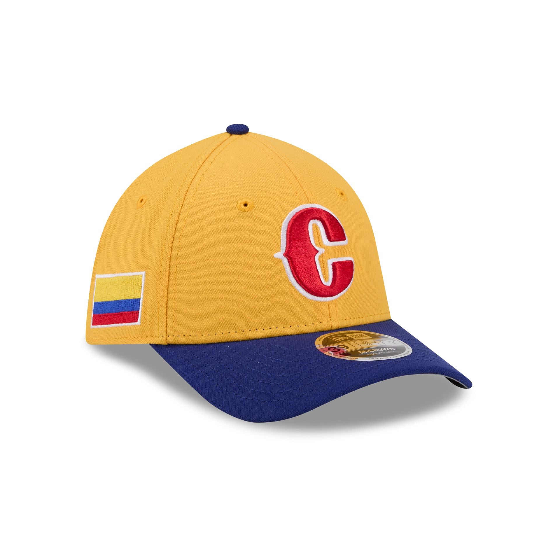 2026 World Baseball Classic Colombia 39THIRTY M-Crown Stretch Fit Hat
