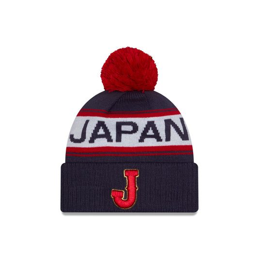 2026 World Baseball Classic Japan Pom Knit Hat - New Era Cap