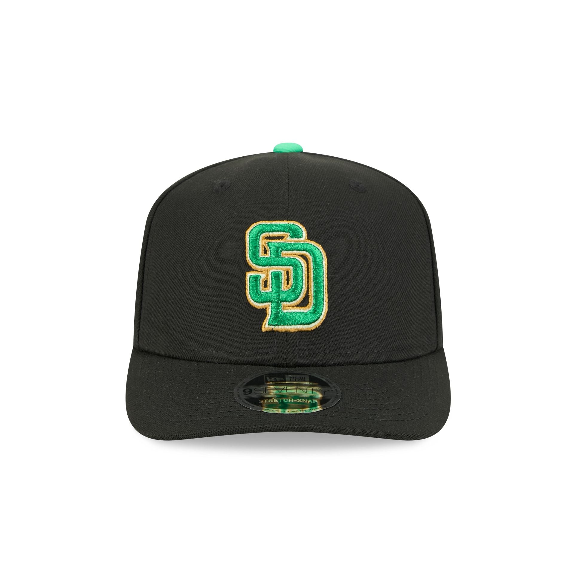 San Diego Padres St. Patrick's Day 2026 9SEVENTY Stretch-Snap Hat