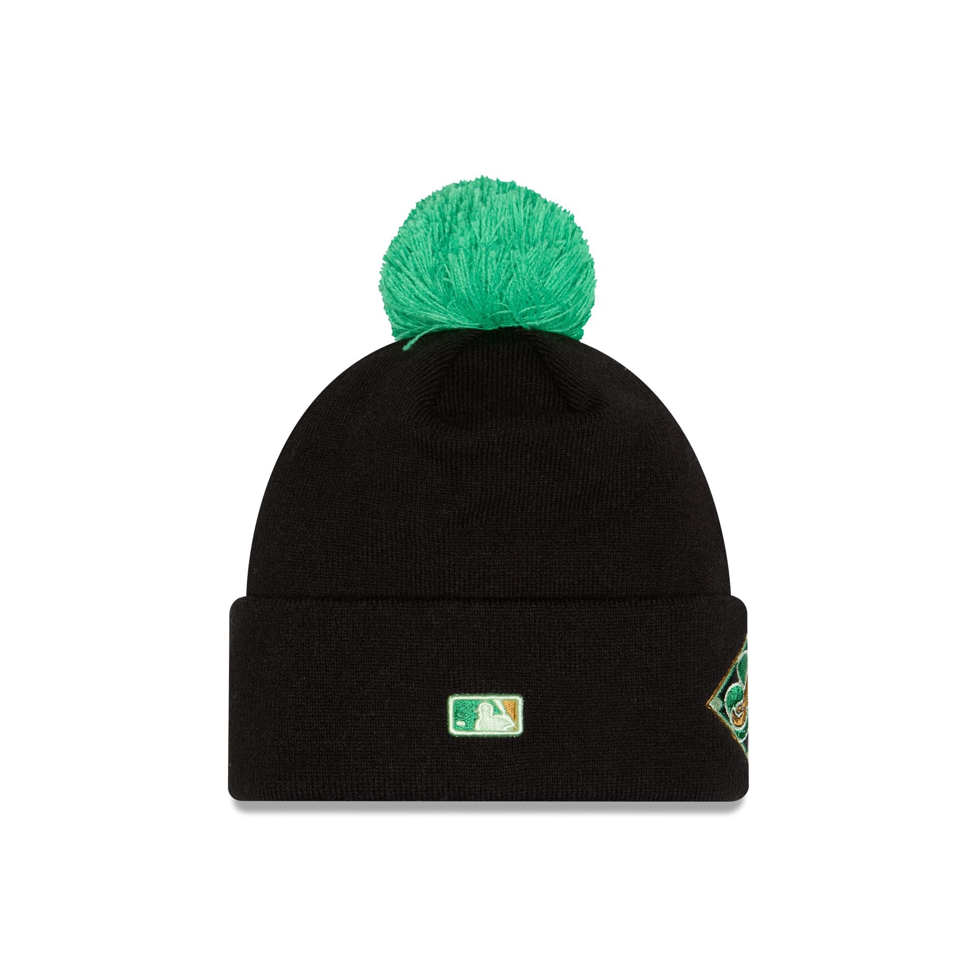 Atlanta Braves St. Patrick's Day 2026 Pom Knit Hat