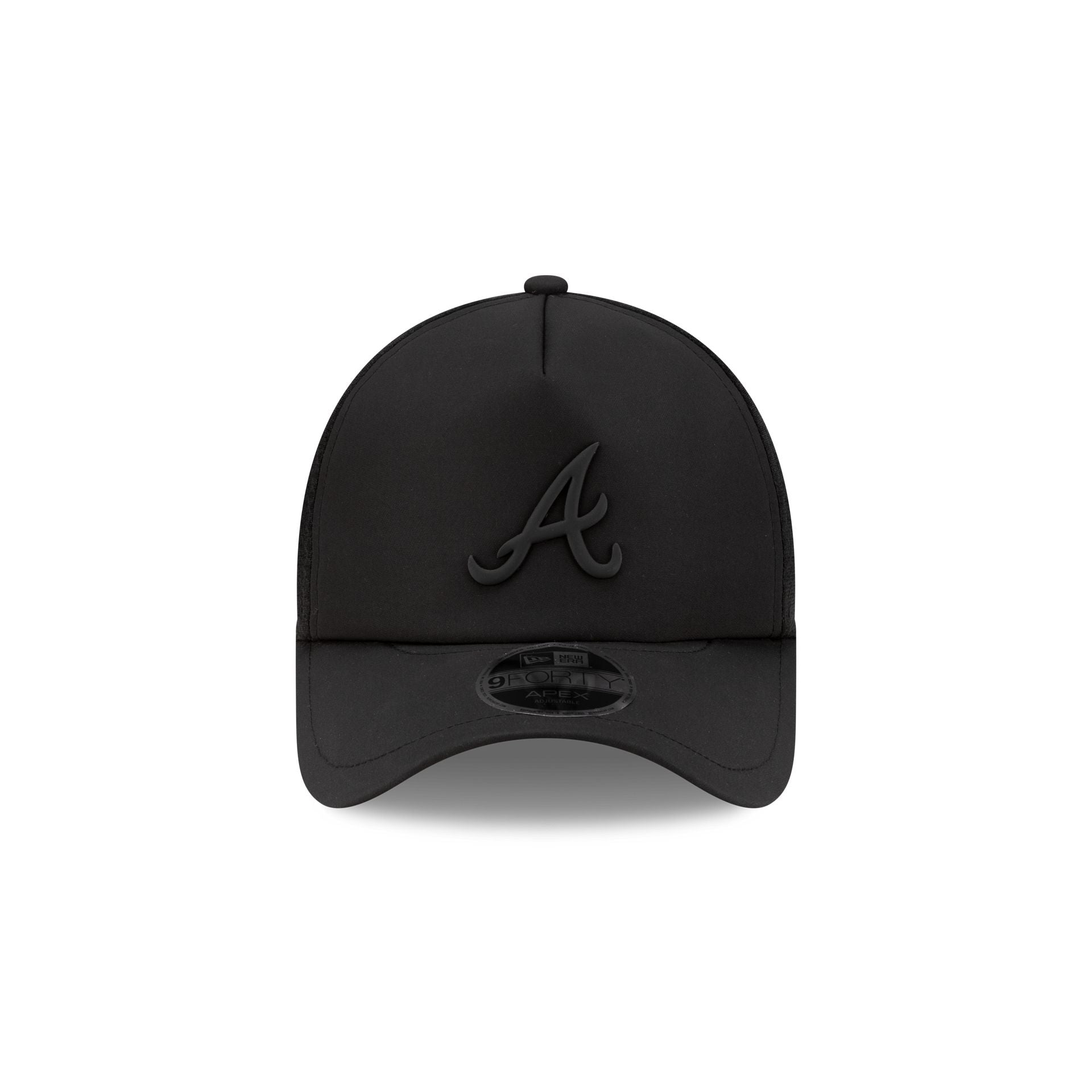 Atlanta Braves 2026 Batting Practice Black 9FORTY APEX Trucker Hat