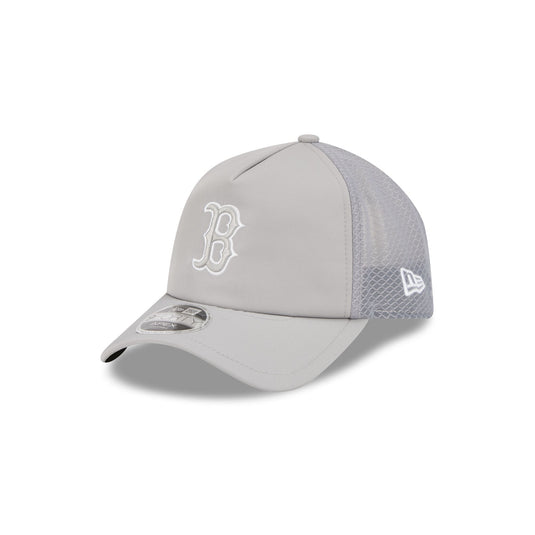 Boston Red Sox 2026 Batting Practice Gray 9FORTY APEX Trucker Hat - New Era Cap