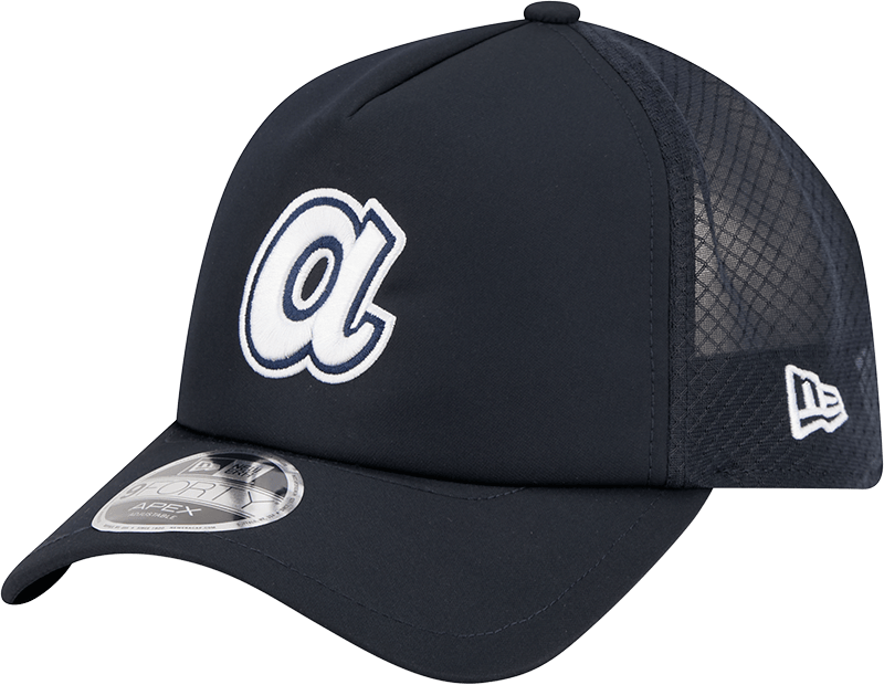 Atlanta Braves 2026 Batting Practice Alt A 9FORTY APEX Trucker Hat