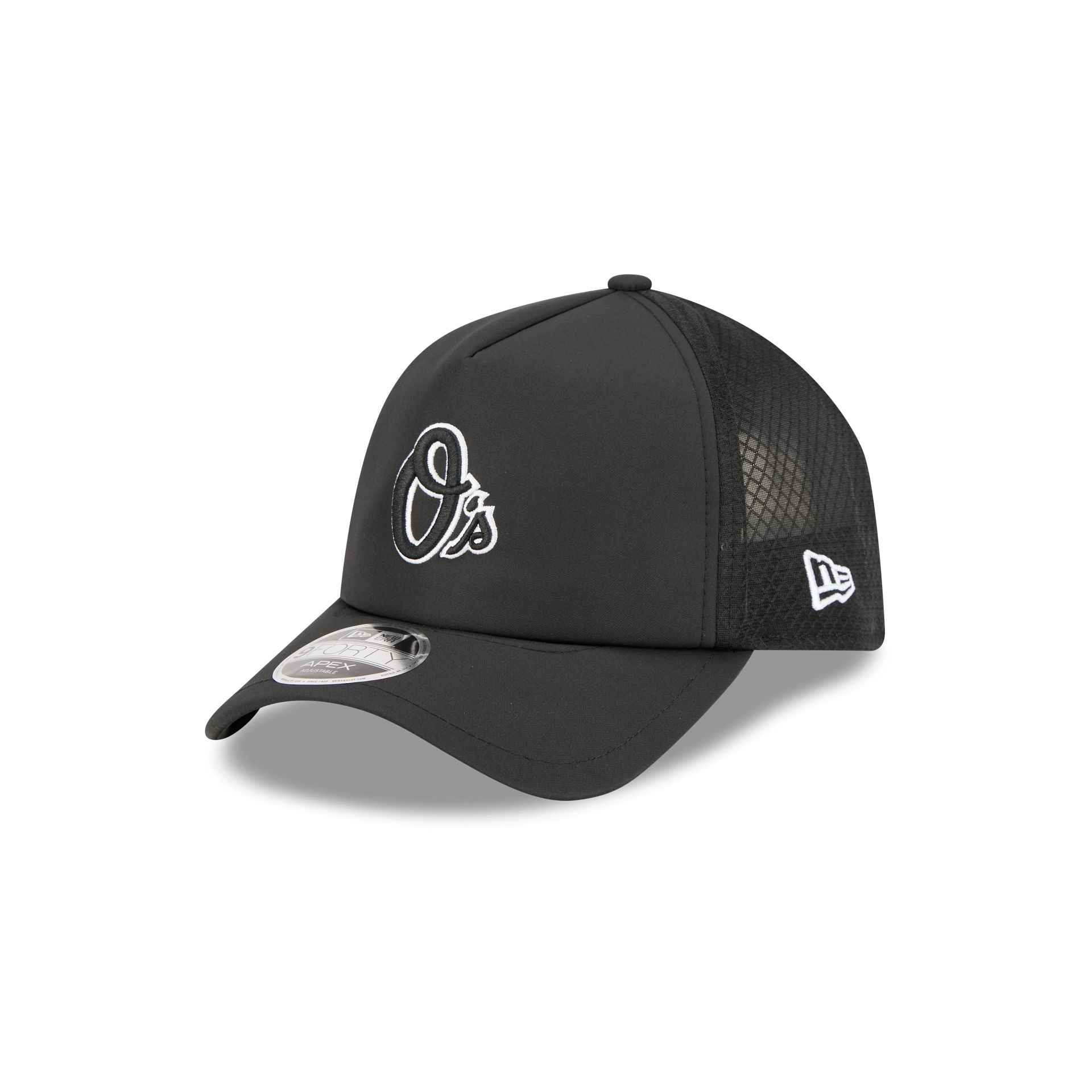 Baltimore Orioles 2026 Batting Practice Alt O 9FORTY APEX Trucker