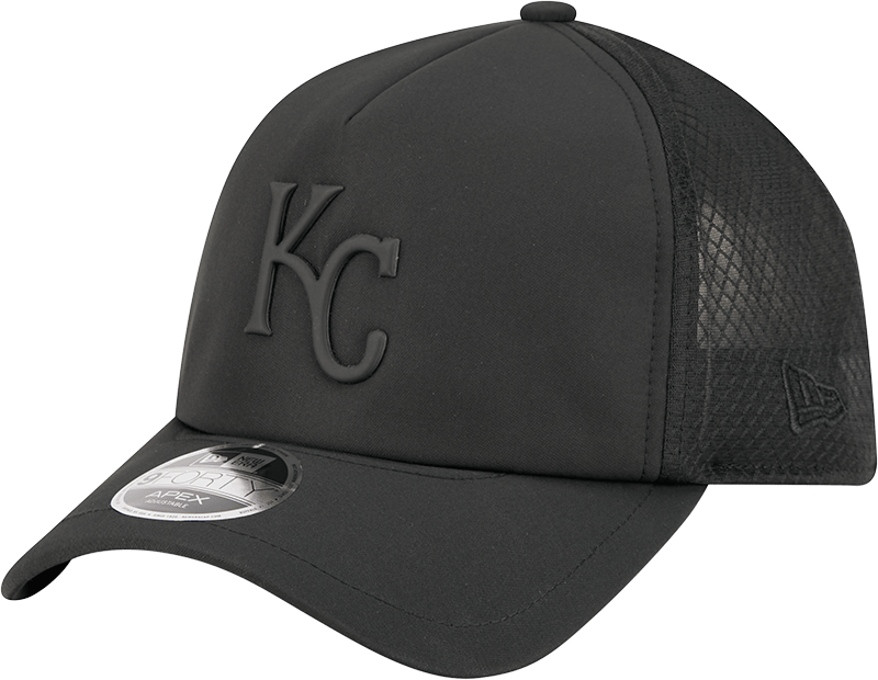 Kansas City Royals 2026 Batting Practice Black 9FORTY APEX Trucker Hat