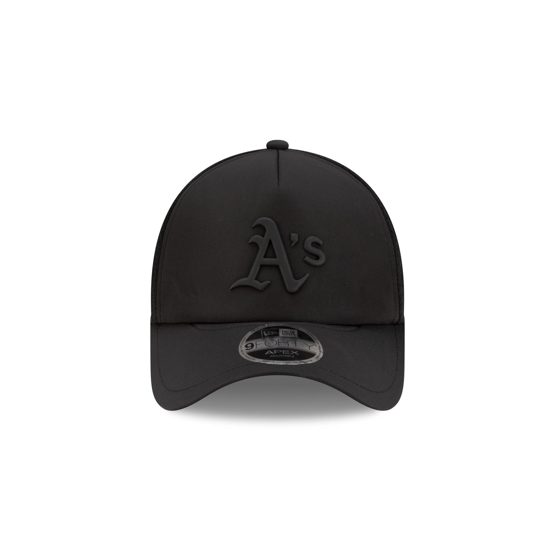 Athletics 2026 Batting Practice Black 9FORTY APEX Trucker Hat