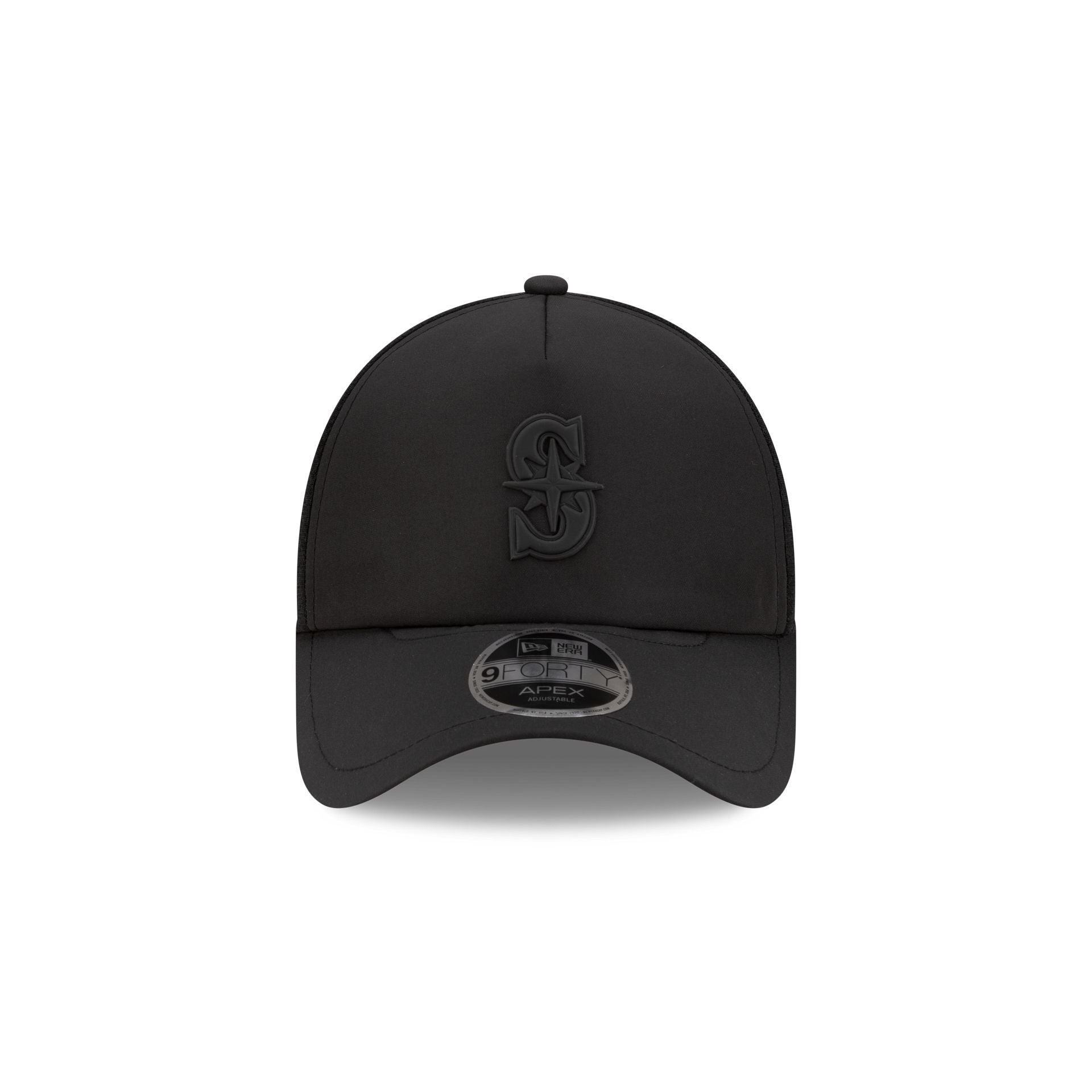 Seattle Mariners 2026 Batting Practice Black 9FORTY APEX Trucker Hat