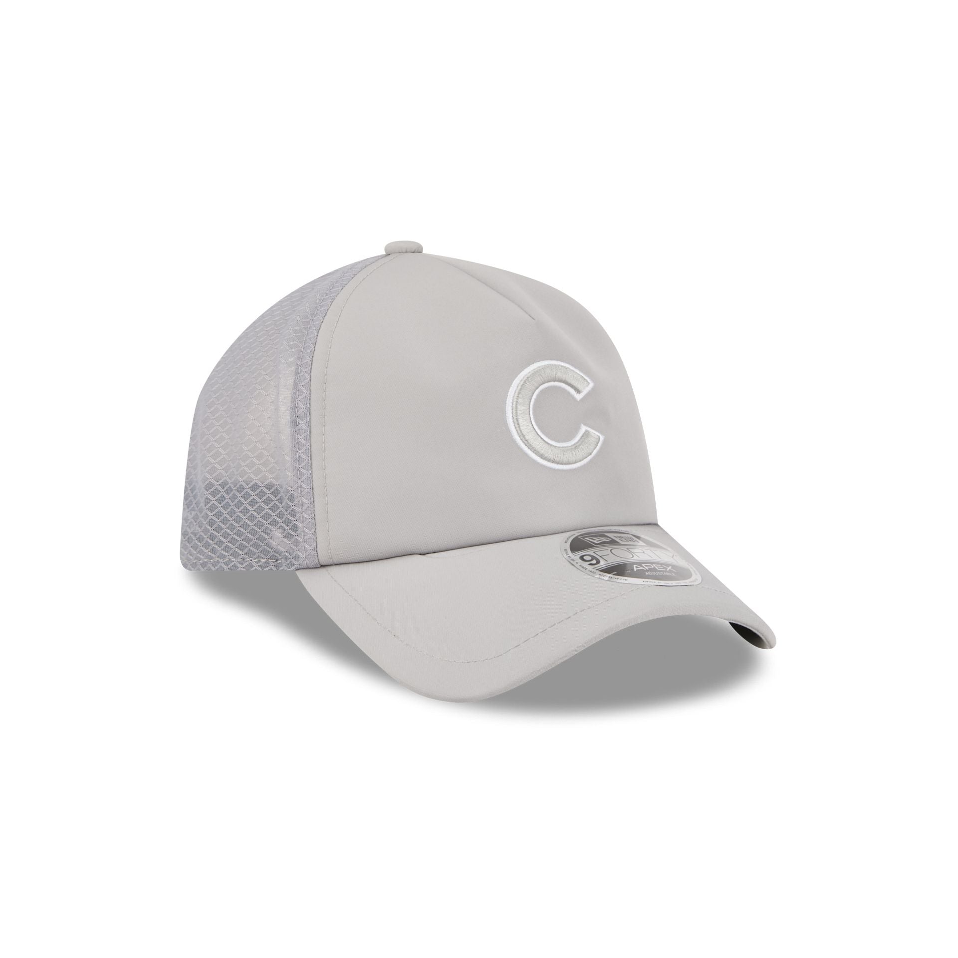 Chicago Cubs 2026 Batting Practice Gray 9FORTY APEX Trucker Hat