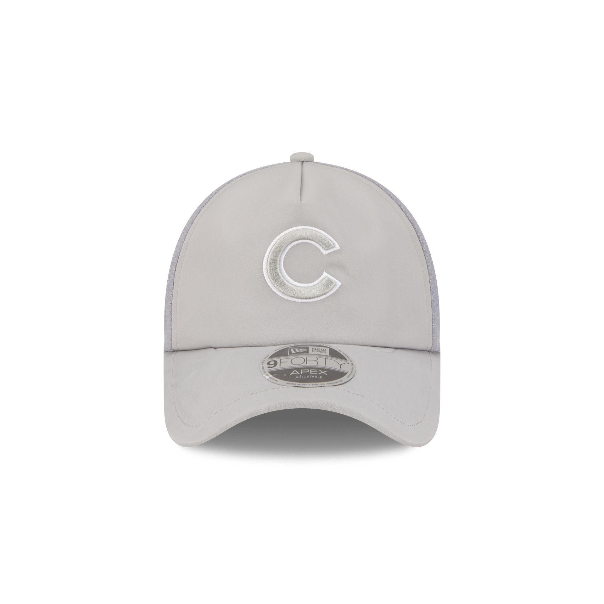 Chicago Cubs 2026 Batting Practice Gray 9FORTY APEX Trucker Hat