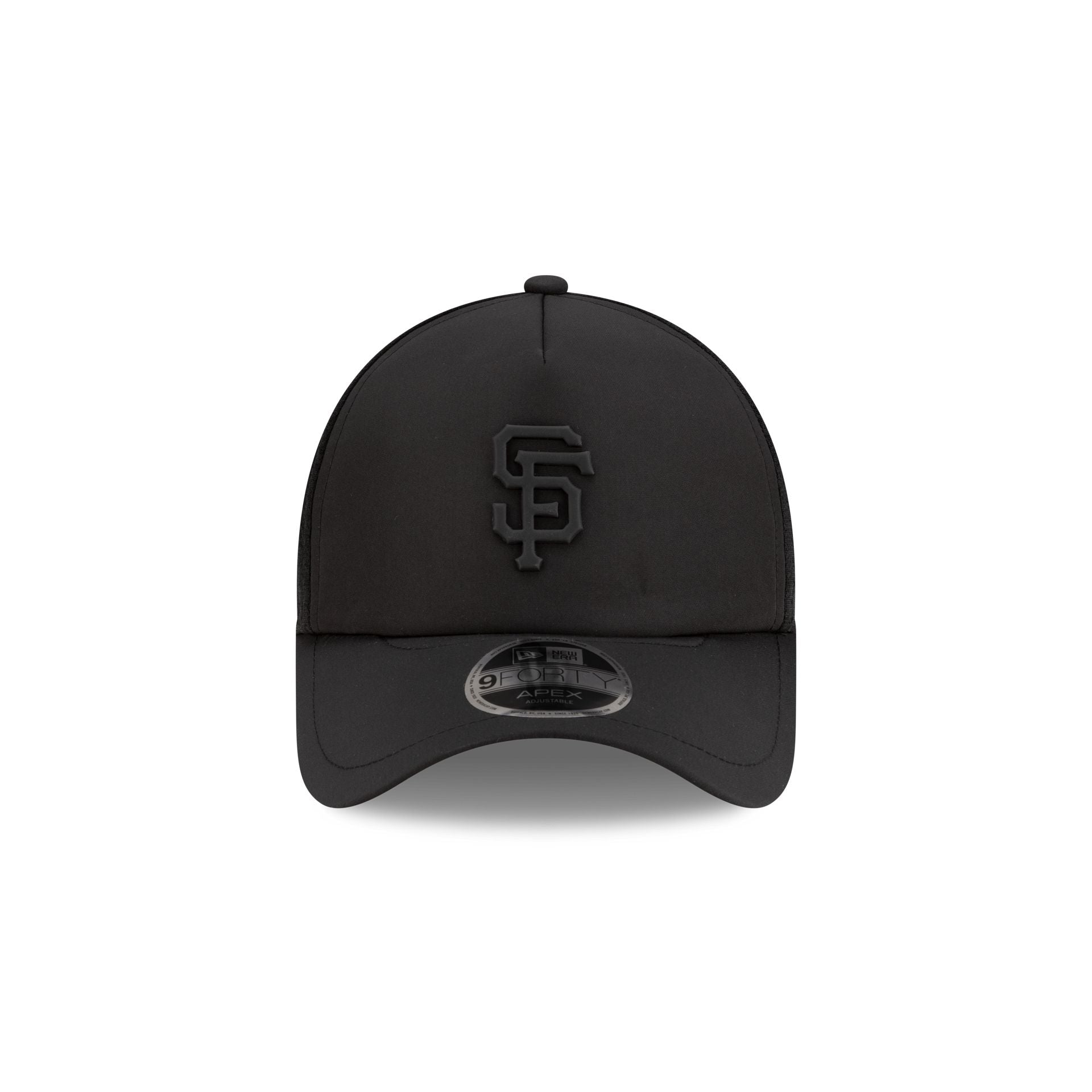 San Francisco Giants 2026 Batting Practice Black 9FORTY APEX Trucker Hat