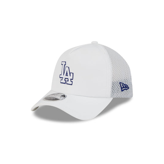 Los Angeles Dodgers 2026 Batting Practice White 9FORTY APEX Trucker Hat - New Era Cap