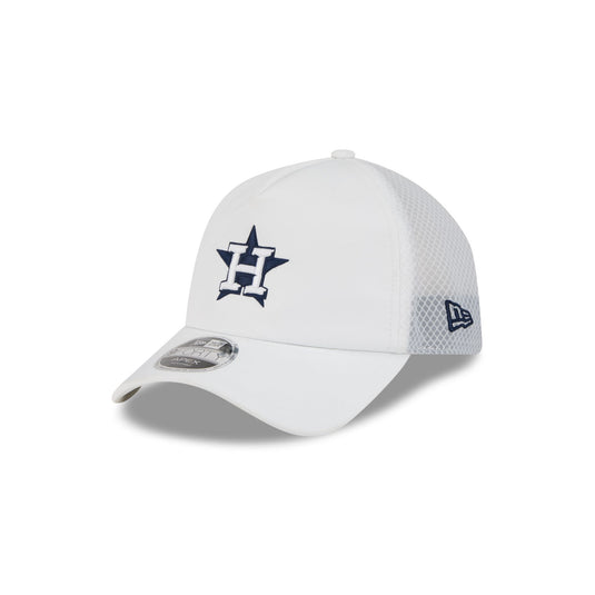 Houston Astros 2026 Batting Practice White 9FORTY APEX Trucker Hat - New Era Cap
